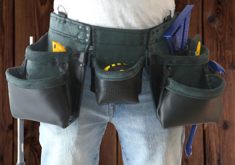 100% Leather Tool Belt/Apron - 301 Cadillac - Professional Quality CAS-301