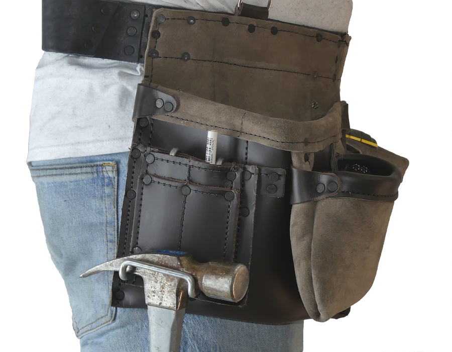 100% Leather Tool Belt/Apron - 401 Cadillac - Professional Quality CAS-401