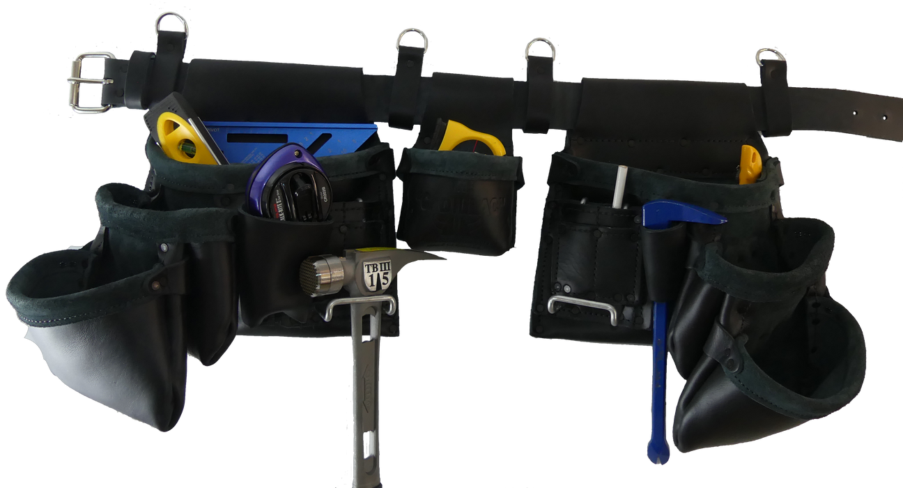 100% Leather Framing Tool Belt/Apron - 601 Cadillac - Professional Quality CAS-601