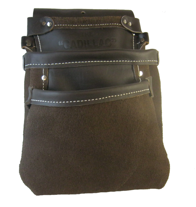 Triple Pocket 100% Leather Drywall Nail Pouch TPP-33