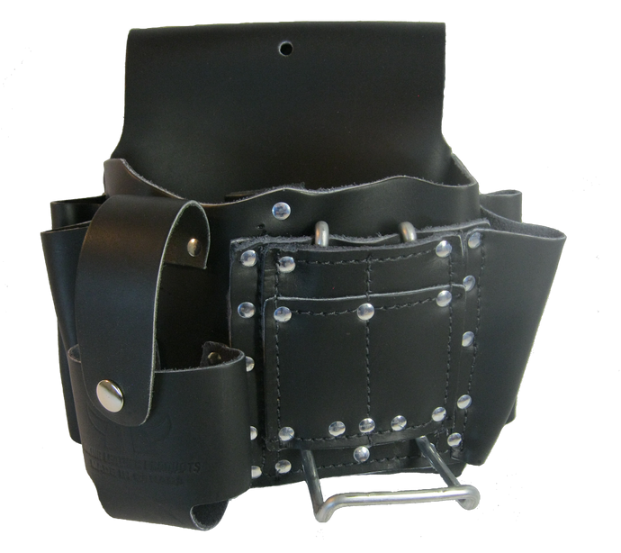 100% Leather Drywall Tool Pouch with Cell Pocket - Drywall / All-Trades