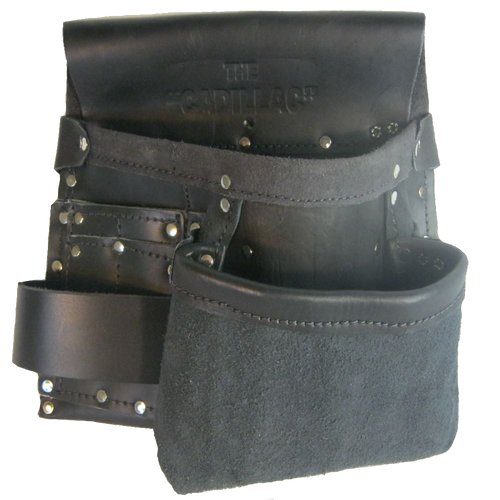 100% Leather Electrician's Tool Pouch - Half Cadillac - Professional Quality