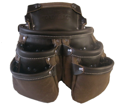 6 Pocket 100 Leather Nail Pouch Tradesman Quality Drywall All Trade Pouch