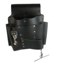 Load image into Gallery viewer, Electrician&#39;s and Tradesman&#39;s 100% Leather Tool Pouch